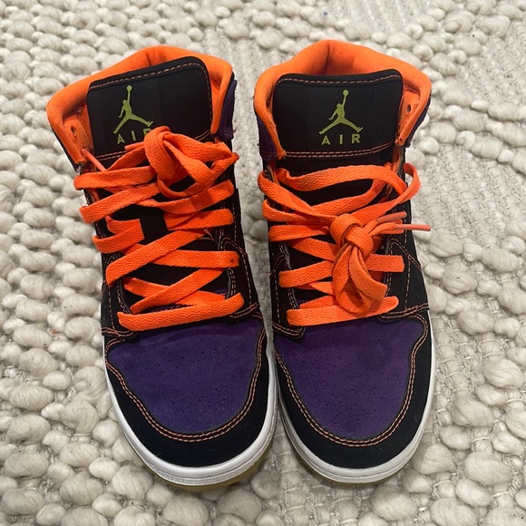orange purple jordans